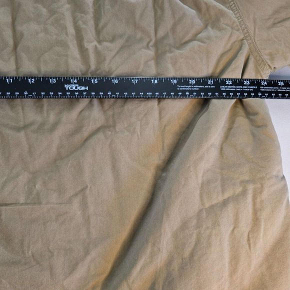 Wrangler Jacket Men's Large Tan Sherpa Lined Collared Long Sleeve Button Pockets - Picture 10 of 14